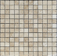 Мозаика PIX 324 Cappucino, мрамор 30.5х30.5 см Pixmosaic полированная чип 23х23 мм, бежевый