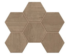 Мозаика CW03 Hexagon керамогранит 28.5x25 см матовая, бежевый