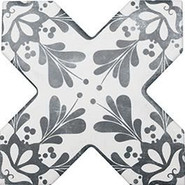 Керамогранит Cevica Beсolors Cross Dec. Stencil Navy 13.25х13.25 матовый