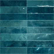 Настенная плитка Nairobi Blue 7.5х30 Vilar Albaro глянцевая керамическая 928742