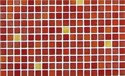 Мозаика Rojo - часть 8 2.5x2.5 стекло 31.3х49.5