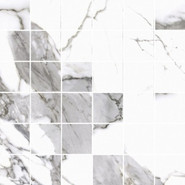 Мозаика Mosaic Calacatta White Satyna 29.7x29.7 керамогранит сатинированная, белый, серый