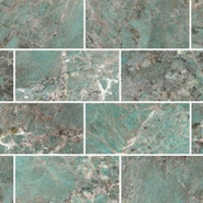 Мозаика Etoile Illusion Glo 6 mm Mur 7,5x15 (761818) керамогранит 30х30 см полированная, бирюзовый, серый