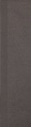 Ступень фронтальная Intero Nero Stopnica Prosta Nacinana Mat. 29,8x119,8 керамогранит матовая 5900144088542