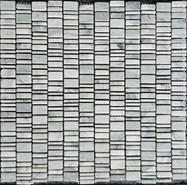Мозаика PIX 316 Jet Green, мрамор 30.7х31 см Pixmosaic матовая чип произвольный, зеленый, серый 