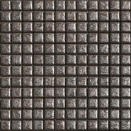Мозаика Metallica Cristalli керамика 30х30 см Appiani глянцевая чип 25х25 мм, серый MTL 7009