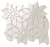 Мозаика Roma Gold Onice Neve Daisy Mosaico 29x31,9 керамика глянцевая, серый 36986