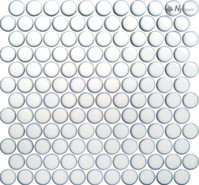 Мозаика NSmosaic R-374 керамика глянцевая 31.2х33 см чип 28х6 мм, белый