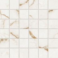 Мозаика Forte Dei Marmi Quark Sahara Blanc Mosaic керамогранит 30х30 см Atlas Concorde матовая, бежевый, белый 610110001191