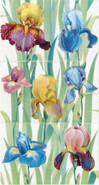 Панно Fiori  "Ирисы" (3 части) 40х75 Pieza Rosa керамическое 377017