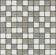 Мозаика Mixed № 100/409 (на сетке) 2.5x2.5 стекло 31.7x31.7