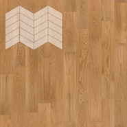 Паркетная доска Lab Arte Chevron Дуб Натур лак французская елка 400/328х125х14/3/60°