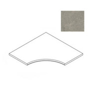 Керамогранит Forte Dei Marmi Rock Lunar Grey Bordo Curvilineo R 30 60x60 Atlas Concorde матовый бортик изогнутый закругленный 620090001244