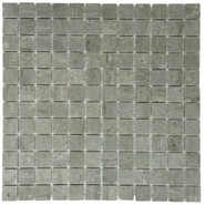 Мозаика Marble Mosaic Cinderella stone Pol камень 30х30 см полированная чип 23х23 мм, серый