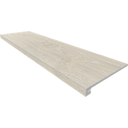 Комплект (Ступень KW00 (33x120) структурированная (прямоугол. бортик) без насечек + Подступенок (14,5x120)) керамогранит 70607