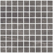 Мозаика Rebbal Nero сетка керамогранит 30.8х30.8 см rocker чип 3.2х3.2 мм, черный