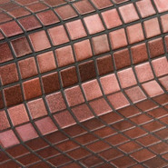 Мозаика Ezarri Leo стекло 31.3х49.5 см глянцевая чип 25х25 мм, красный