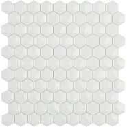 Мозаика Hex Nordic № 910 D Белый (на сетке) (0,087м2)