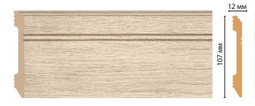 Плинтус напольный D105-72 ДМ Decomaster (107х12х2400 мм) 