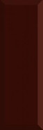 Настенная плитка Monocolor Biselado Brillo Marron 10x30 глянцевая керамическая