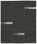 Мозаика Boost Mineral Tarmac Mosaico Domino Lux 35х29,2 керамогранит матовая, черный AIHK
