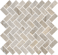 Мозаика Stellaris Elegant Silver Mosaico Cross керамогранит 29.7х31.5 см Italon матовая, серый 620110000215