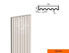 Лепнинапласт Пилястра ПЛВ-250/5 (тело) фасадная полистирол 250х2500х45 мм