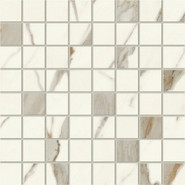 Мозаика Marvel Calacatta Sublime Mosaico Matt 30x30 керамогранит матовая, белый, серый AF9C