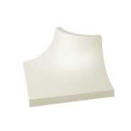 Вставка Gamma Bianco Kształtka C Mat. 3x4 Paradyz Ceramika матовая керамическая 5900144082885