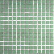 Мозаика Ezarri 2549-A стекло 31.3х49.5 см глянцевая чип 25х25 мм, зеленый