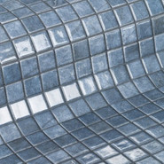 Мозаика Lapis стекло 31.3х49.5 см глянцевая чип 2.5x2.5 мм, синий