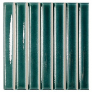 Керамогранит Sb Teal Gloss 11,6x11,6 Wow глянцевый, рельефный (рустикальный) настенный 130054