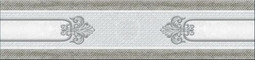 Бордюр 350 Eclipse Grey 7х30 Eurotile Ceramica Istambul Grey глянцевый керамический