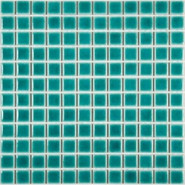 Мозаика PW2323-11керамика 30х30 см глянцевая чип 23х23 мм, бирюзовый