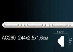 Молдинг AC260 (45) с рисунком Перфект полиуретан