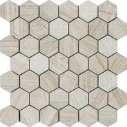 Мозаика Muare Каменная Q-Stones QS-Hex012-3f-48H/10 30,5x30,5, глянцевая