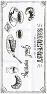 Декор Vogue Breakfast 1 Azori 20.1х40.5 глянцевый керамический