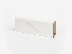 Напольный плинтус МДФ DeArtio белый U 102-60 мм окрашенный