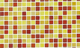 Мозаика Rojo - часть 4 2.5x2.5 стекло 31.3х49.5