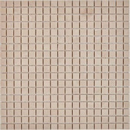 Мозаика из мрамора Crema Nova PIX229, чип 15х15 мм, сетка 300х300х4 мм матовая, бежевый