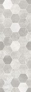 Декор 1064-0294 Гексацемент Серый 20х60 матовый керамический