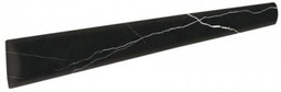 Бордюр Remate Recto Nero 3x33 Угловой элемент матовый керамогранит