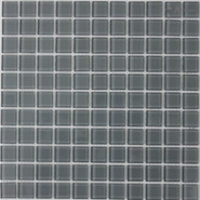 Мозаика S-470 стекло 30х30 см NSmosaic Crystal Series глянцевая чип 25х25 мм, серый