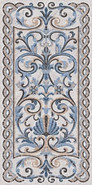 Декор SG590902R Мозаика Синий Декорированный лаппатированный 119.5x238.5 Kerama Marazzi керамогранит