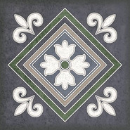Декор Smalto Decor 2 Blu 15х15 Керлайф матовый керамический 924213
