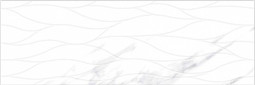 Настенная плитка Bianco Grey HL Waves 30х90 Sol глянцевая керамическая