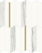 Мозаика White Glossy Mos infinity керамика 30.7х38.7 см глянцевая, белый, серый 600110000971