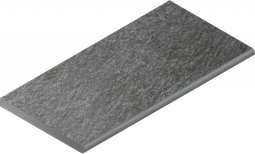 Керамогранит Magma Graphite Bordo 30x60 Round Italon x2 структурированный бортик закругленный 620090001363