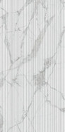 Настенная плитка Blanc Invisible Cane Ductile 60x120 Living Ceramics матовая, рельефная (структурированная) керамическая LV10071