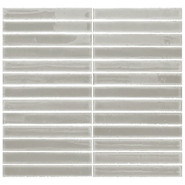 Мозаика Short Stick Metropolitan керамика 28х30 см Amadis Fine Tiles глянцевая чип 20х150 мм, серый 8436552229392